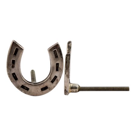 Silver Horse Shoe Aluminium Knobs